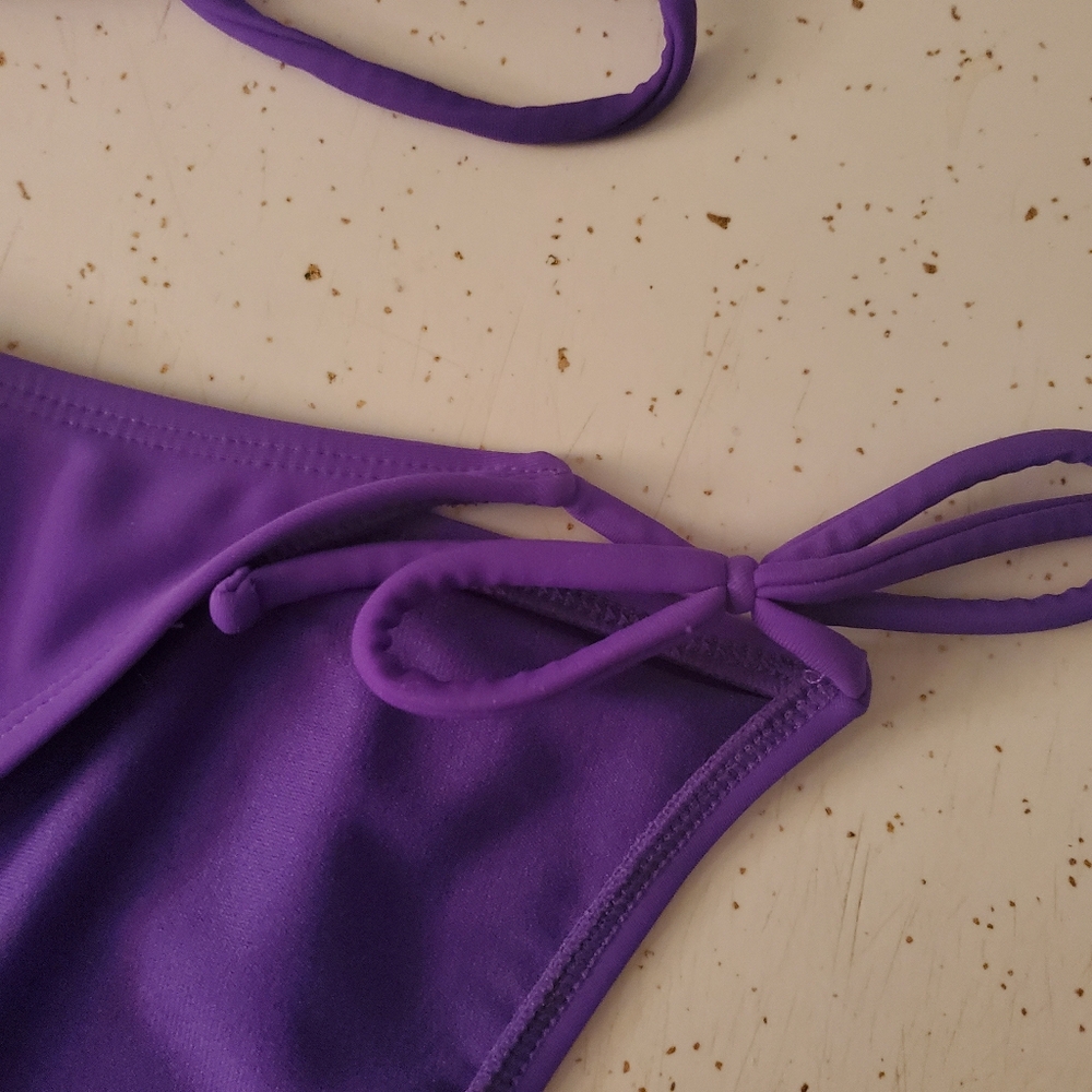 Purple String Bikini - Picture 2 of 4